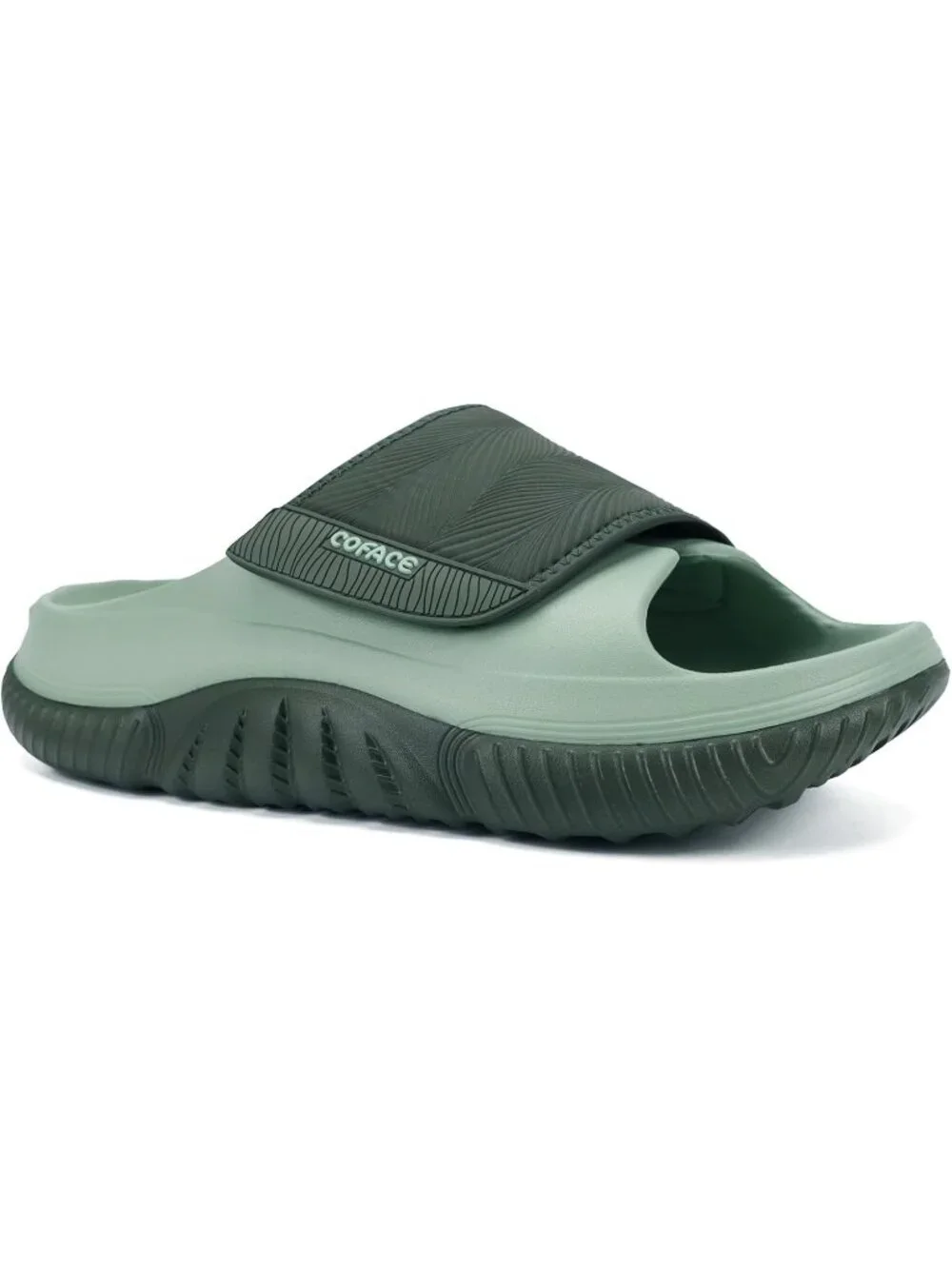 Men's Light Green Recovery Sandals Orthopaedic Plantar Fascistic Walking Casual